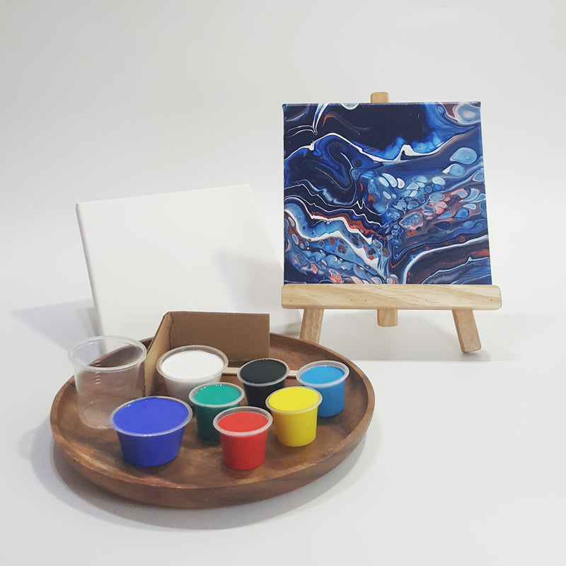 Acrylic Pour (30cm X 30cm canvas) DIY kit