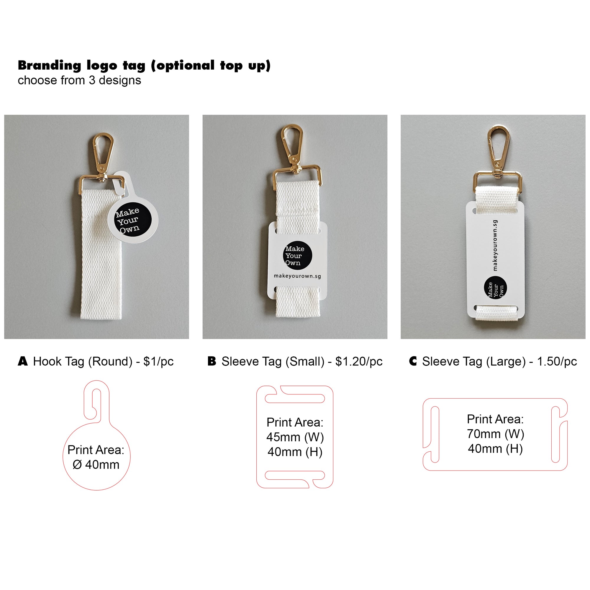 make your own event booth fringe activity name bag tag charm embroidery patches customise your own Singapore