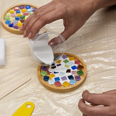 make your own mosaic coaster workshop singapore corporate team building mental wellness