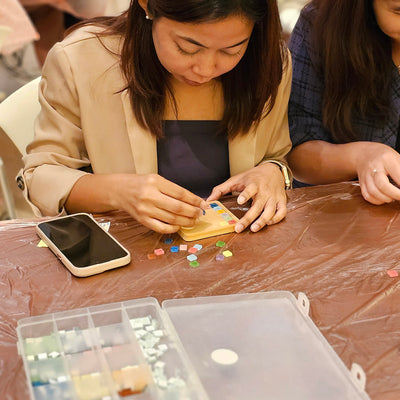 make your own mosaic coaster workshop singapore corporate team building mental wellness