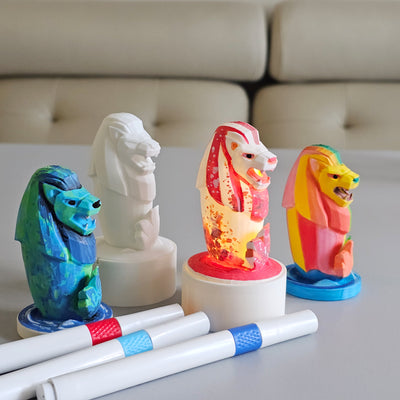 make your own national day merlion light up Singapore corporate art jam