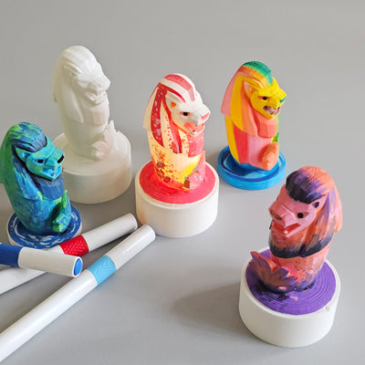 national day merlion light up Singapore corporate art jam