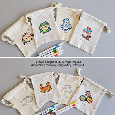 make your own corporate workshop Singapore national day SG60 event heritage merlion art jam pouch painting activity event coloring fun