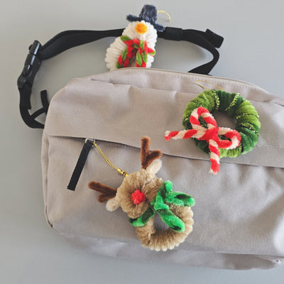 make your own corporate workshop Singapore Christmas wire art chenille pipe cleaner craft plushie ornament bauble bag charm