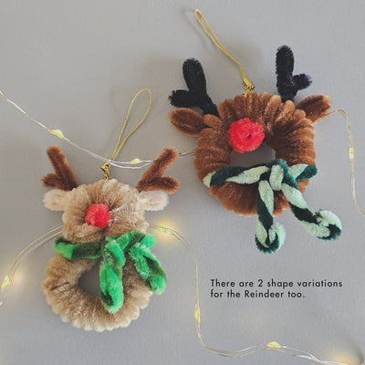 make your own corporate workshop Singapore Christmas wire art chenille pipe cleaner craft plushie ornament bauble bag charm