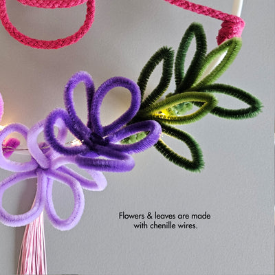 Singapore chinese new year craft wreath light up wiregraphy make your own corporate workshop wire art chenille wire pipe cleaners