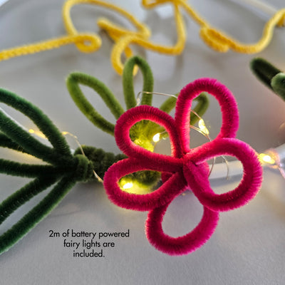 Singapore chinese new year craft wreath light up wiregraphy make your own corporate workshop wire art chenille wire pipe cleaners