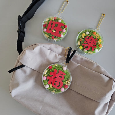 make your own event booth fringe activity chinese new year keychain Singapore