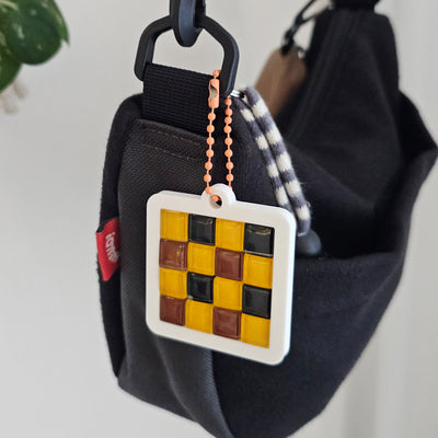 make your own Singapore corporate event booth fringe activity mosaic tile keychain do it yourself