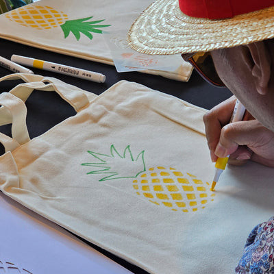 art jam tote bag event booth fringe activity make your own Singapore