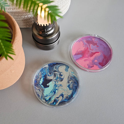 art jam acrylic pour coaster event booth fringe activity kids friendly mental wellness Singapore Make Your Own