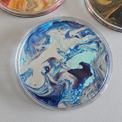 art jam acrylic pour coaster event booth fringe activity kids friendly mental wellness Singapore Make Your Own
