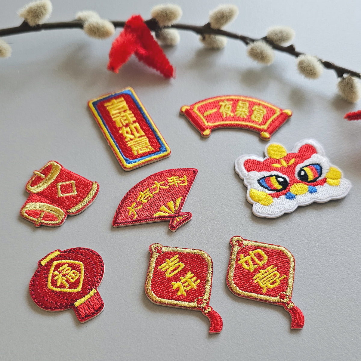 Chinese New Year make your own event booth fringe activity bag tag charm embroidery patches customise your own Singapore