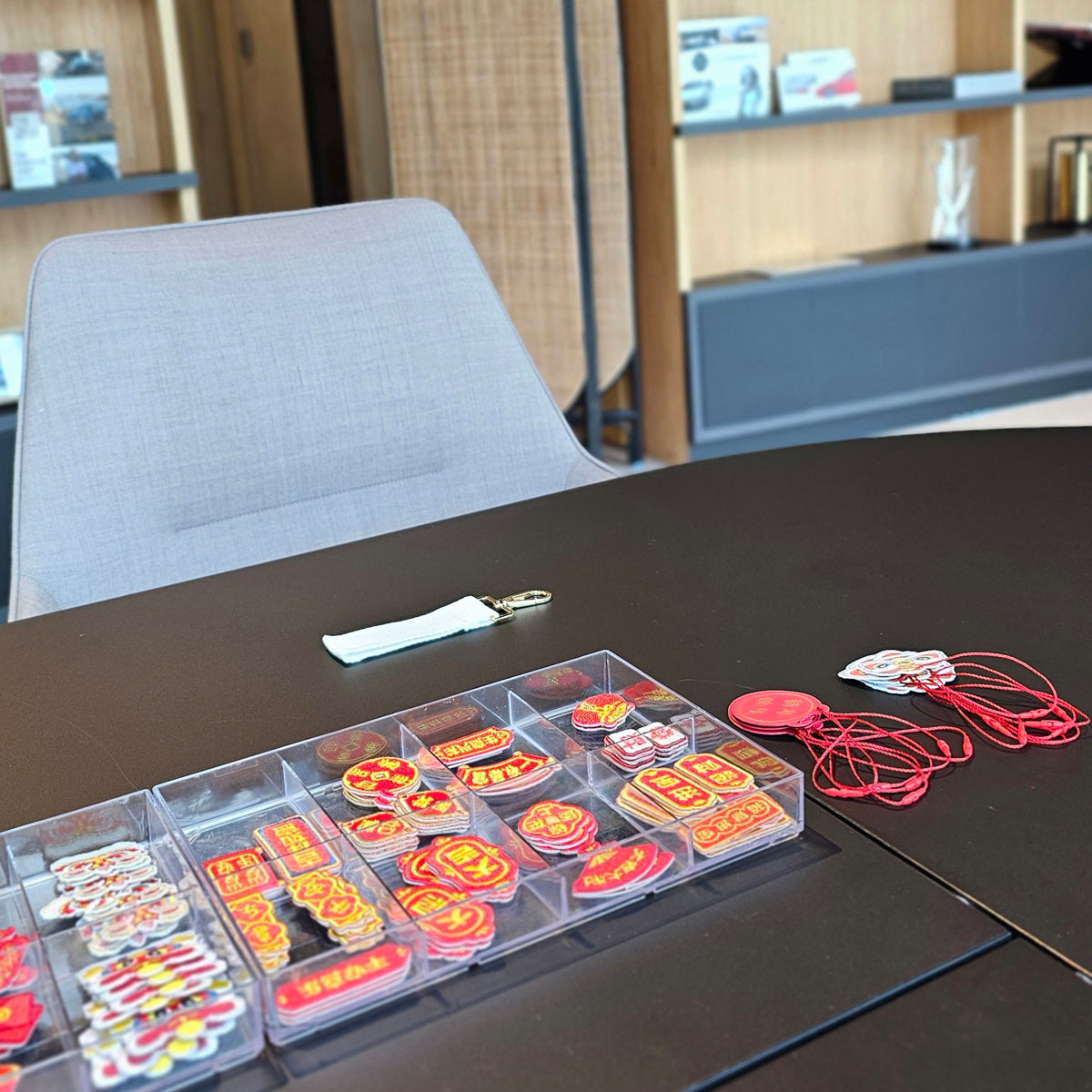 Chinese New Year make your own event booth fringe activity bag tag charm embroidery patches customise your own Singapore