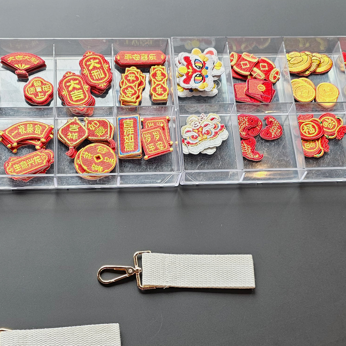 Chinese New Year make your own event booth fringe activity bag tag charm embroidery patches customise your own Singapore