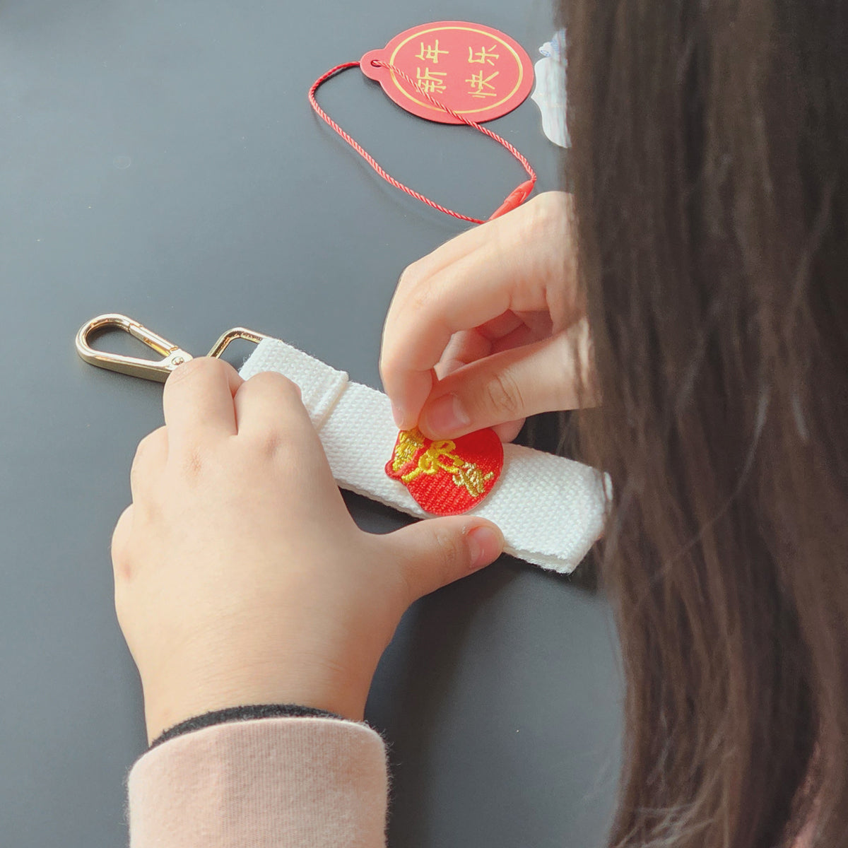 make your own event booth fringe activity name bag tag charm embroidery patches customise your own Singapore