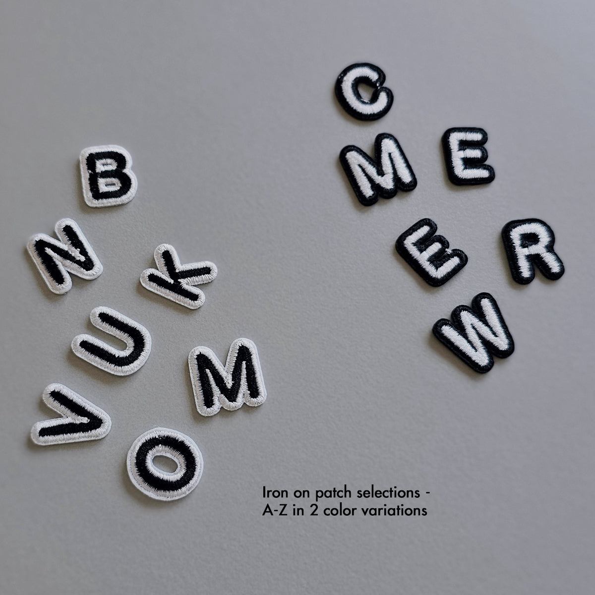 make your own event booth fringe activity name alphabet bag tag charm embroidery patches customise your own Singapore