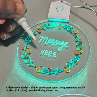 event booth workshop fringe activity light up tag message board marker drawing customise bag charm art jam Singapore make your own
