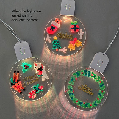 make your own light up tag celebrate Christmas ornament bauble painting event booth fridge activity Singapore