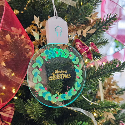 make your own light up tag celebrate Christmas ornament bauble painting event booth fridge activity Singapore