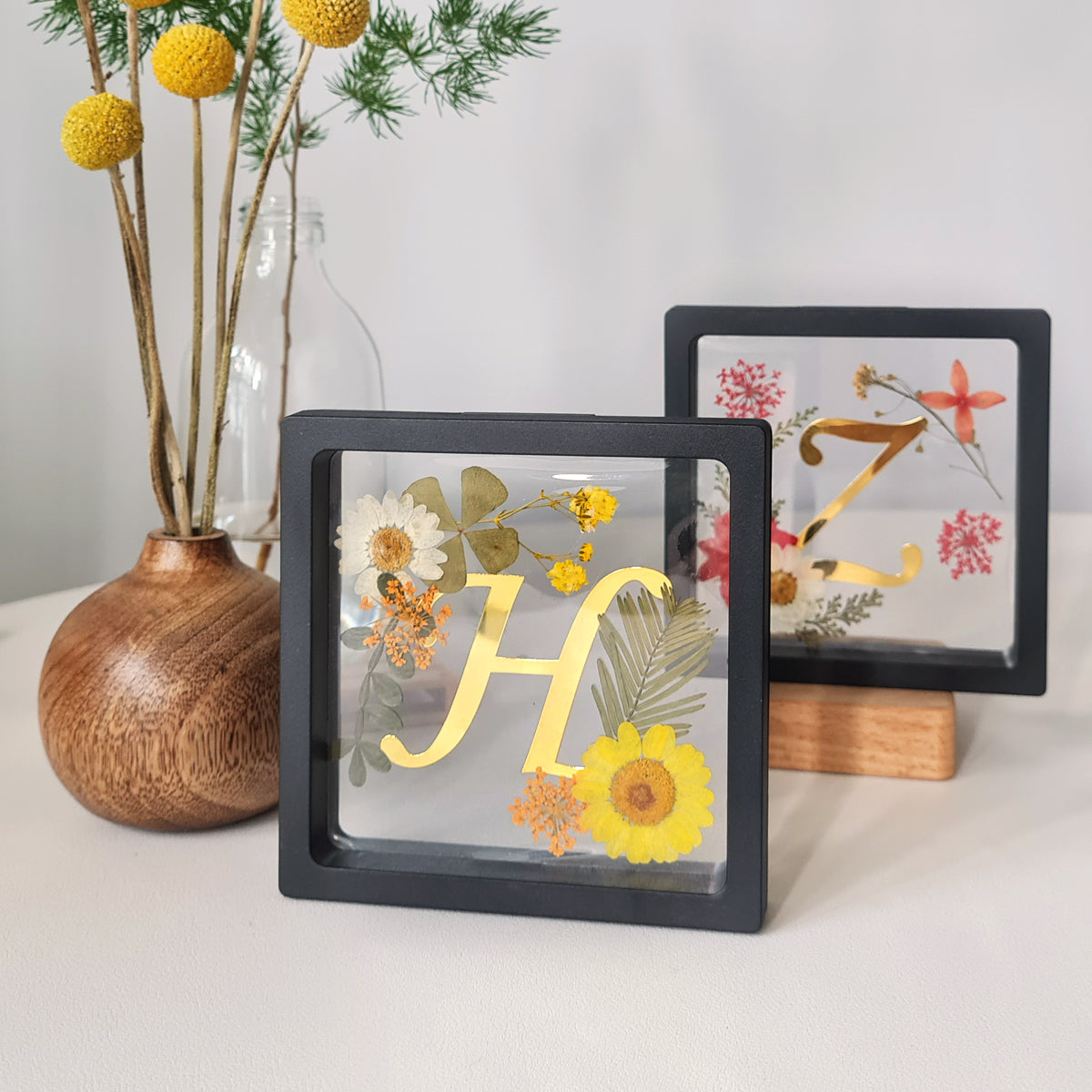 Event Booth - Petite Floral Monogram Frame