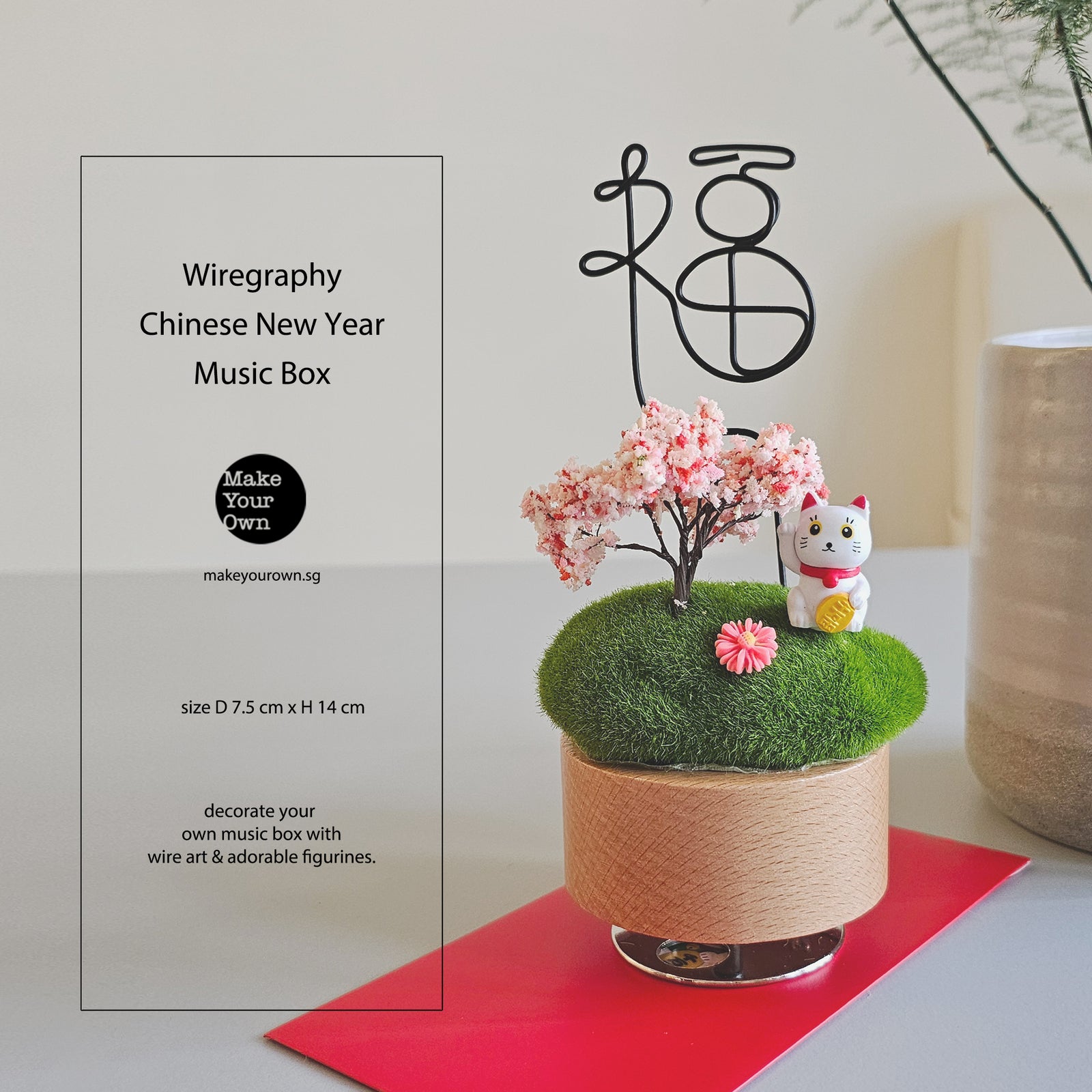 musical music box wire art mental wellness Chinese Lunar New Year corporate workshop Singapore teambuilding make your own