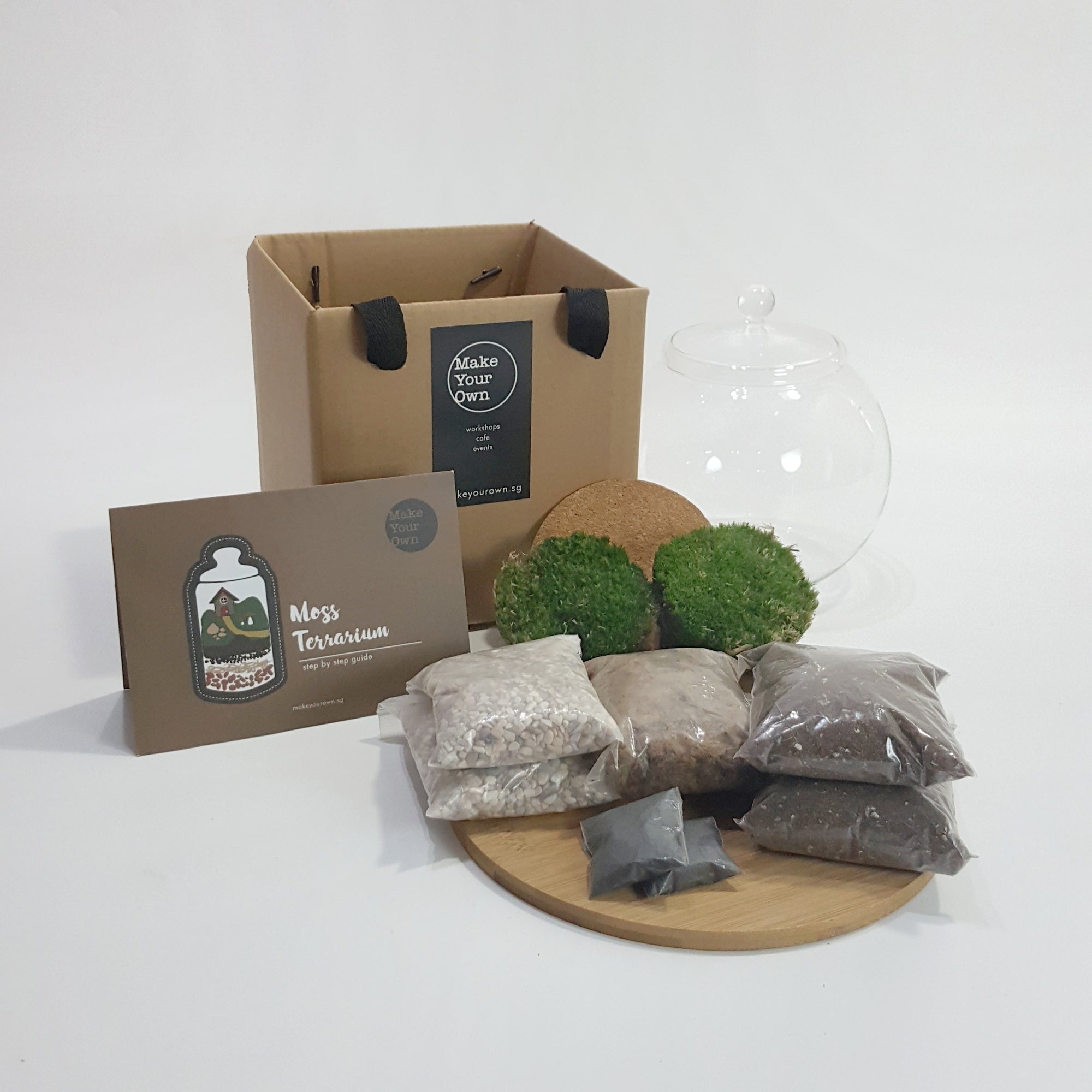 Moss Terrarium (Globe Lid Jar) DIY Kit