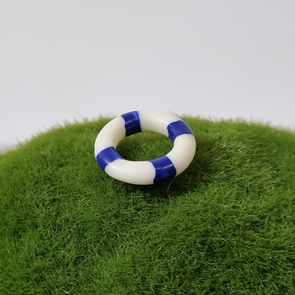 Blue-white lifeguard float