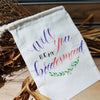 Bridesmaid/Wedding modern calligraphy customised quote on fabric pouch