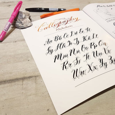 virtual corporate workshop basic calligraphy with watercolor background singapore