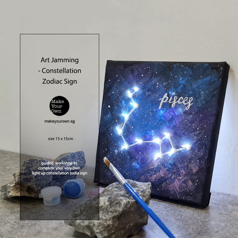 art jam corporate virtual workshop singapore guided constellation zodiac sign lights