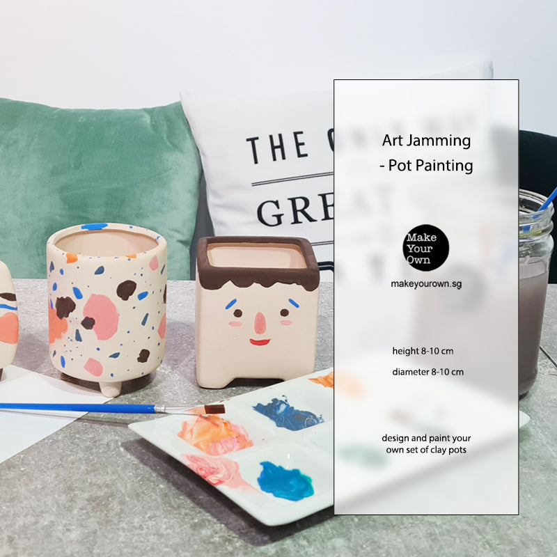 art jam pot painting corporate workshop Singapore