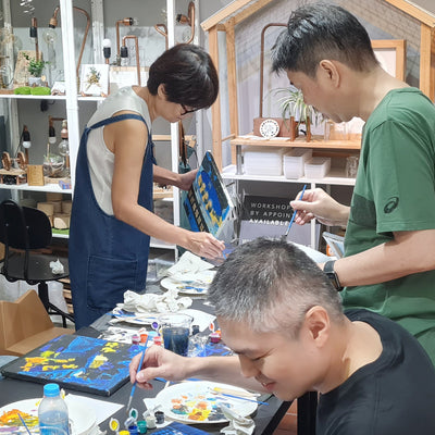 art jam canvas teambuilding workshop singapore corporate