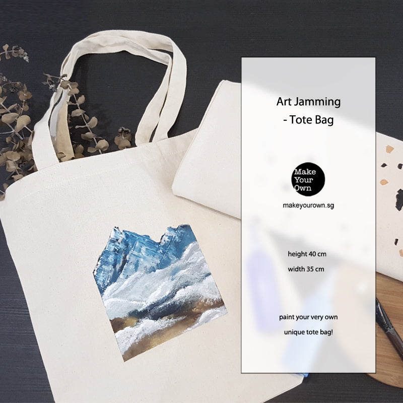 art jam canvas tote bag corporate workshop singapore