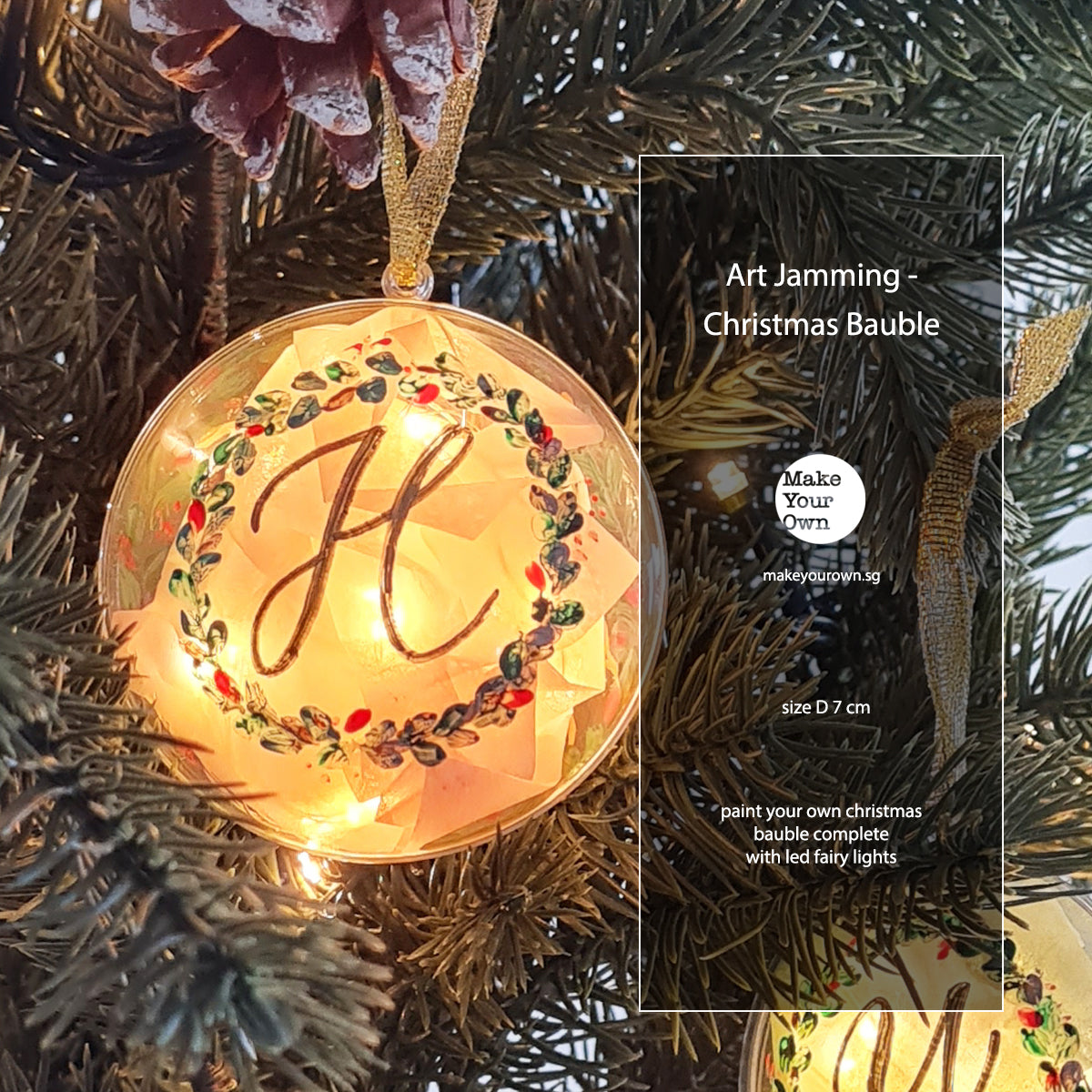 art jam christmas bauble singapore workshop teambuilding corporate event