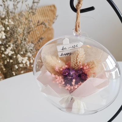 Corporate Floral Capsule Workshop Singapore Korean Bouquet Wrapping Dried Preserved Flowers